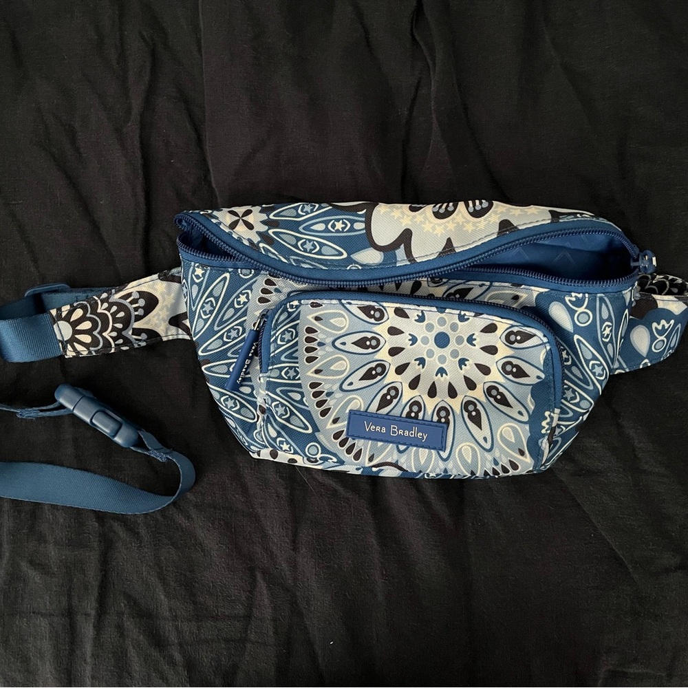 Vera Bradley Blue Patterned Women's Belt Bag